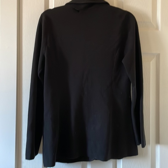 NEW with flaw, Ralph Lauren knit blazer black classic staple business casual - Picture 8 of 9